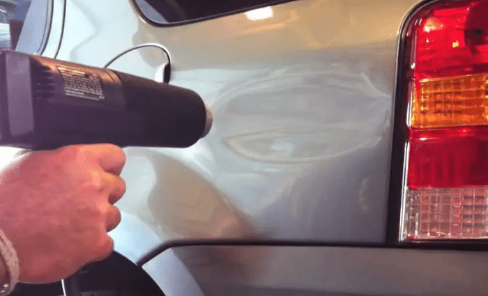 how to fix a small dent in a car