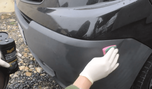 how to remove scratches from black plastic bumper