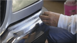 remove rust chrome bumper