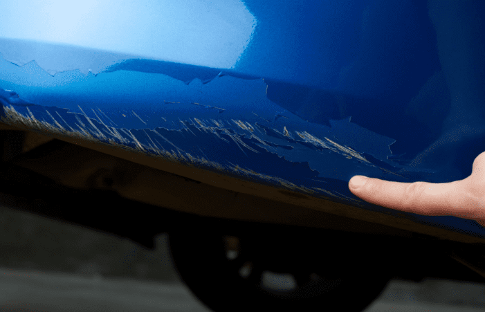 remove scratches from plastic bumper