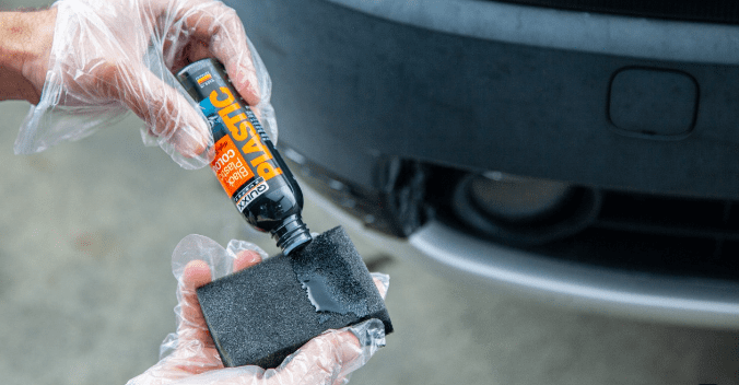black plastic bumper scratch repair kit